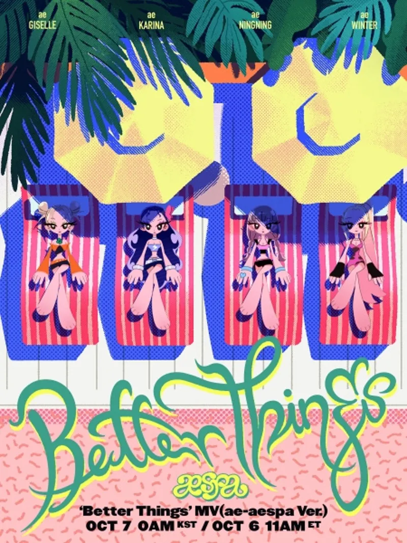 El video musical 'Better Things' de aespa ya está en YouTube