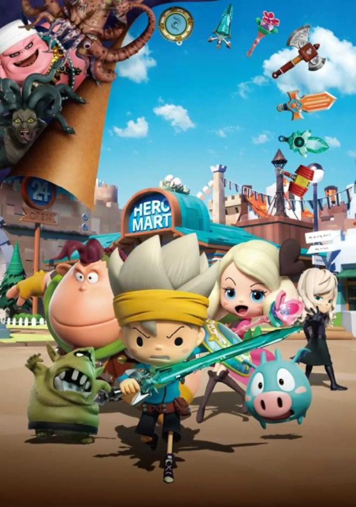 La serie de anime Snack World de Level-5 ya está disponible en Crunchyroll