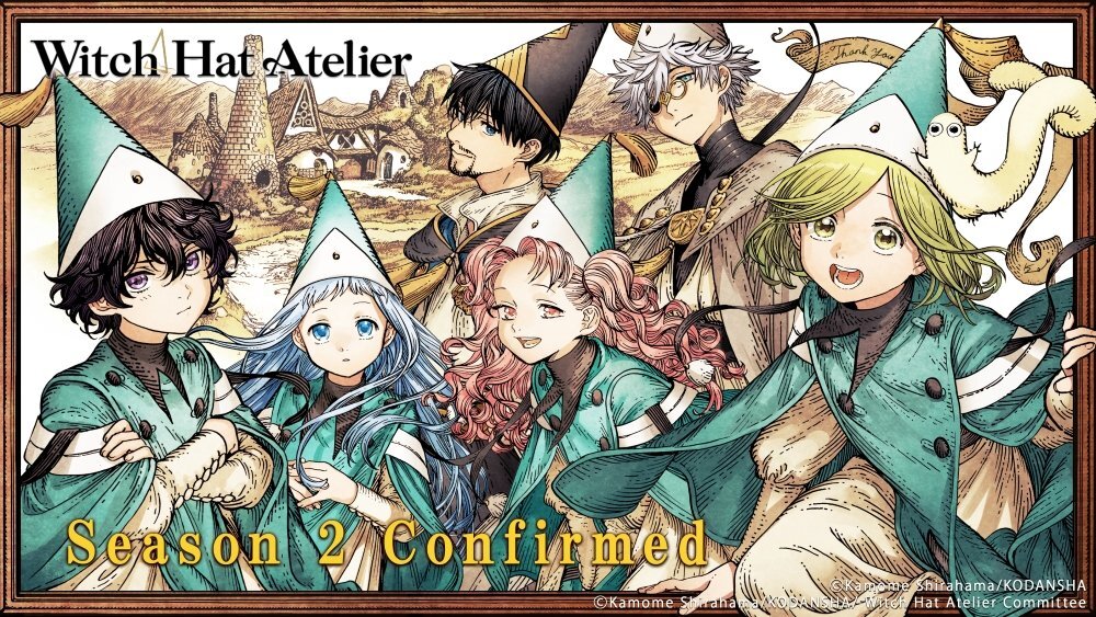 Anuncio de la segunda temporada de 'Witch Hat Atelier' por BUG FILMS