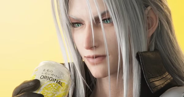 Sephiroth promociona nueva cerveza Asahi en colaboración con Final Fantasy VII Rebirth
