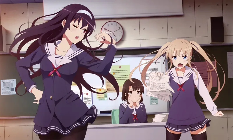 Saekano: How to Raise a Boring Girlfriend ya está disponible en Amazon y Crunchyroll