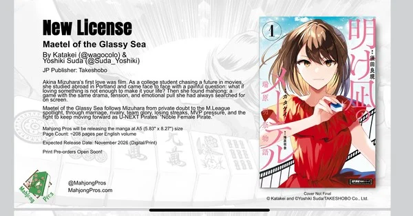 Mahjong Pros adquiere los derechos del manga 'Golden Sakura' de Okada y Maekawa
