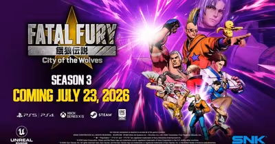 Revelan el plantel de la temporada 3 y la fecha de lanzamiento de julio para Fatal Fury: City of the Wolves