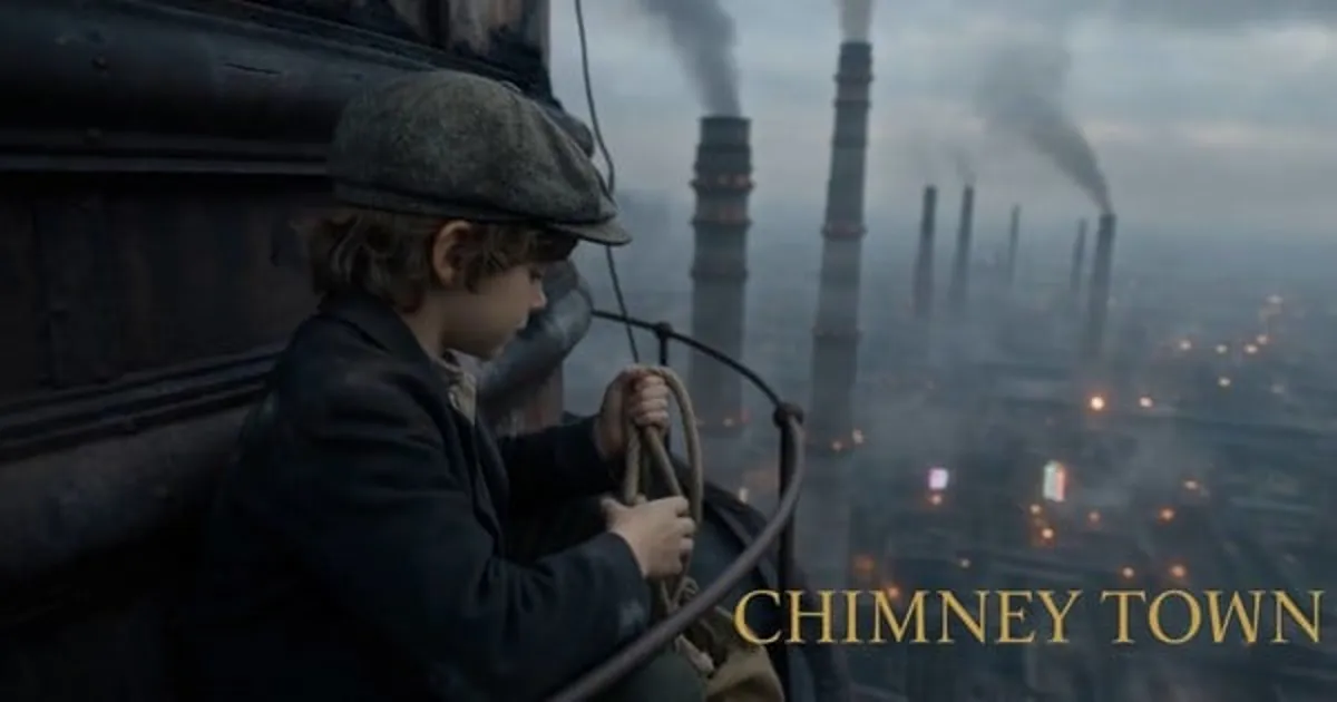 Cortometraje de IA inspirado en el libro ilustrado Poupelle of Chimney Town