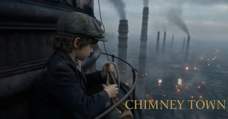 Cortometraje de IA inspirado en el libro ilustrado Poupelle of Chimney Town