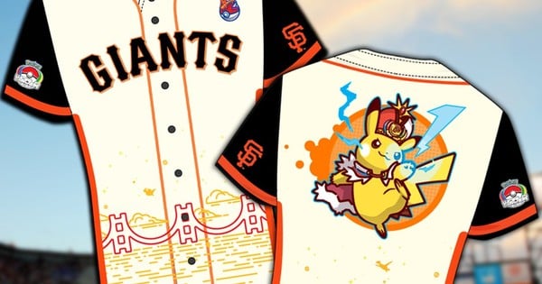 Los Giants de San Francisco celebran la Noche Pokémon Worlds con jersey temático y show de drones